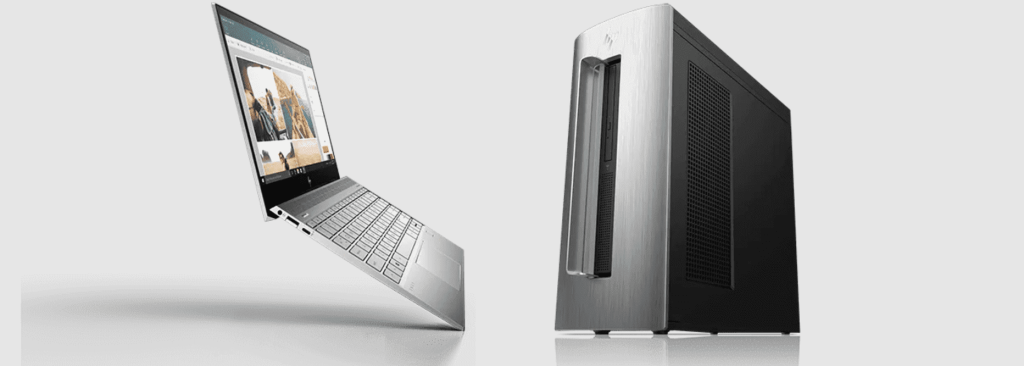 Un computer de birou (desktop) si un laptop