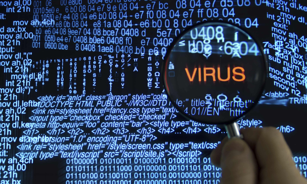 Virus detectat in computer