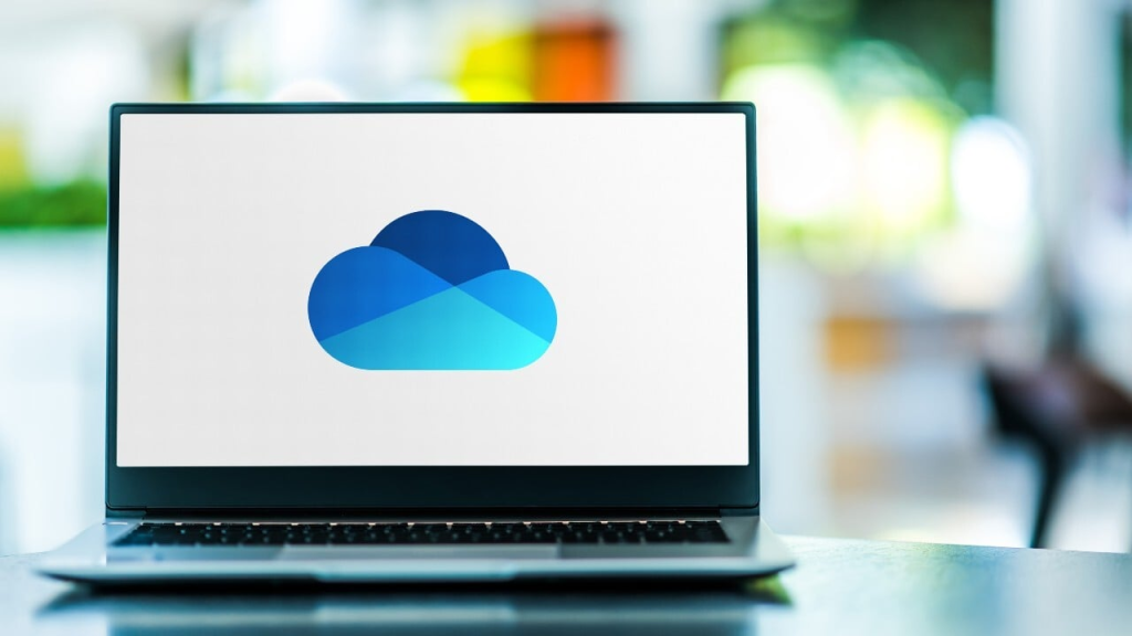 Microsoft One Drive instalat pe un laptop