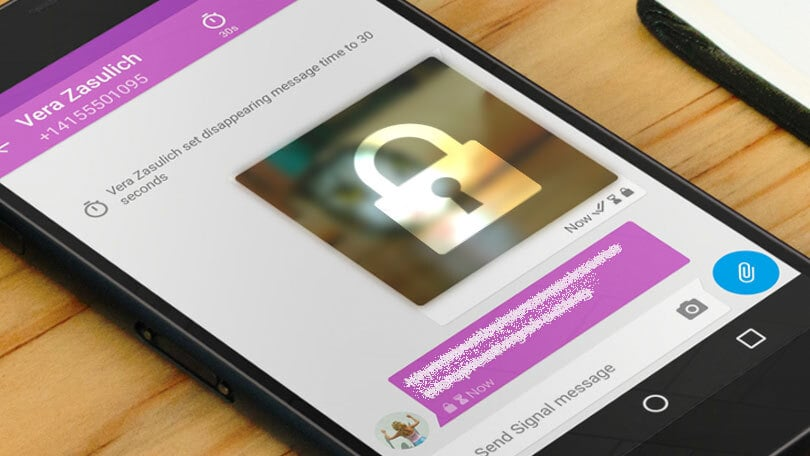 Conversatie privata in aplicatia Signal
