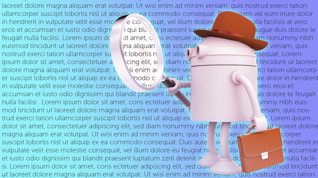 Mod de detectare a textului scris cu AI