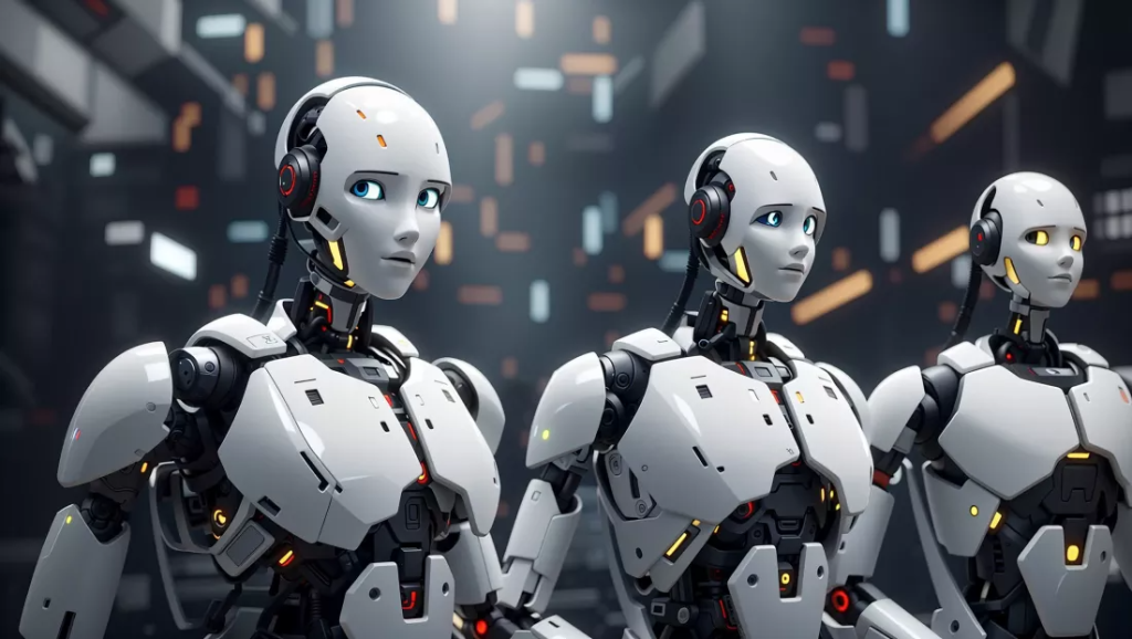 Imagine cu roboti