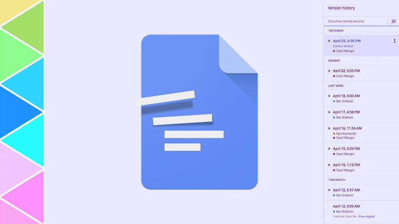 Istoric revizuiri Google Docs