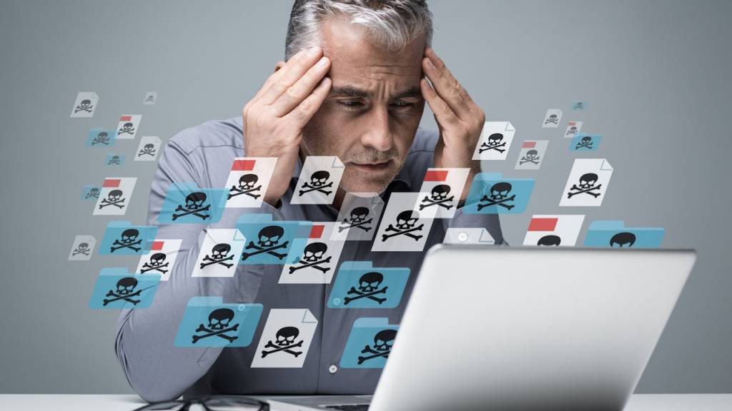 Laptop infestat cu virusi