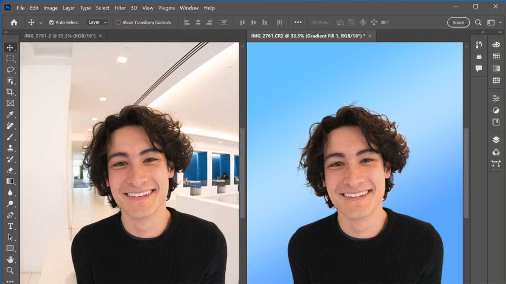 Cum să schimbi fundalul în Photoshop