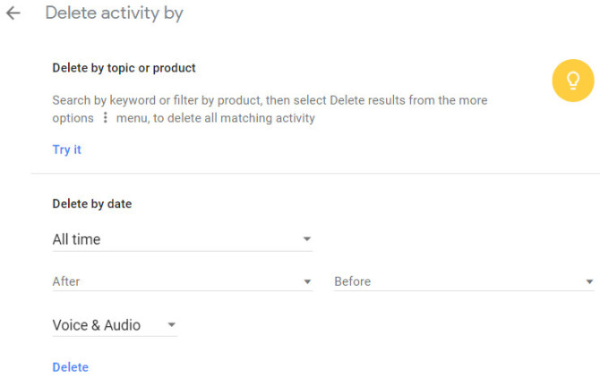 Stergere inregistrari vocale provenite din Google Home
