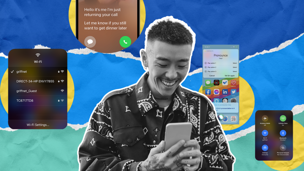Tanar foloseste un telefon Iphone