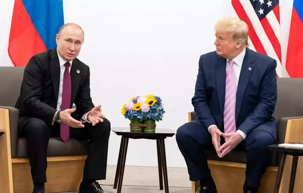 Vladimir Putin alaturi de Donald Trump