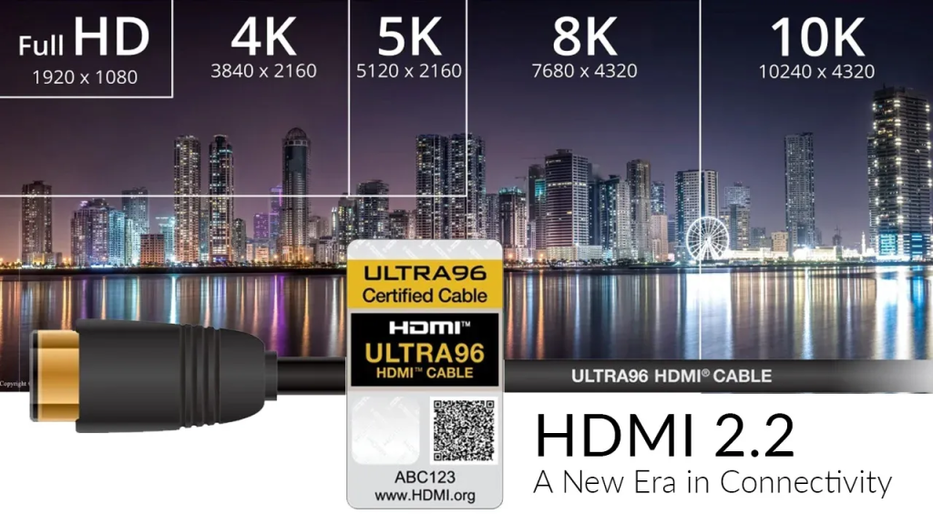 Calitatea videoclipurilor transmise prin HDMI 2.2