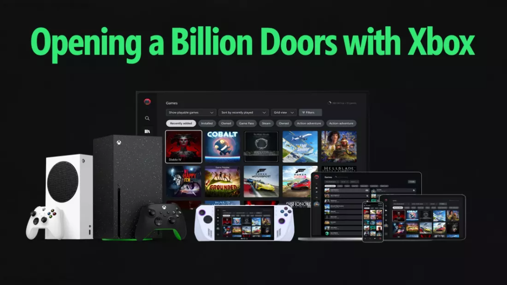 Console Xbox alaturi de platforma online de gaming pusa la dispozitie de companie