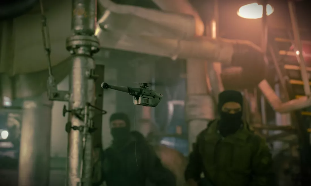 Model de microdrona Black Hornet