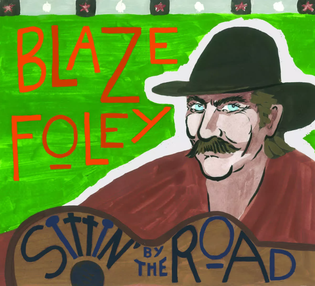 Blaze Folety sitting on the road