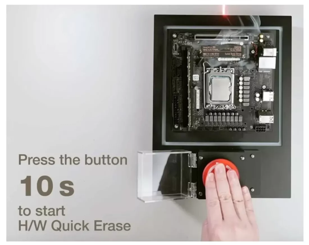 Buton autodistrugere Hard SSD