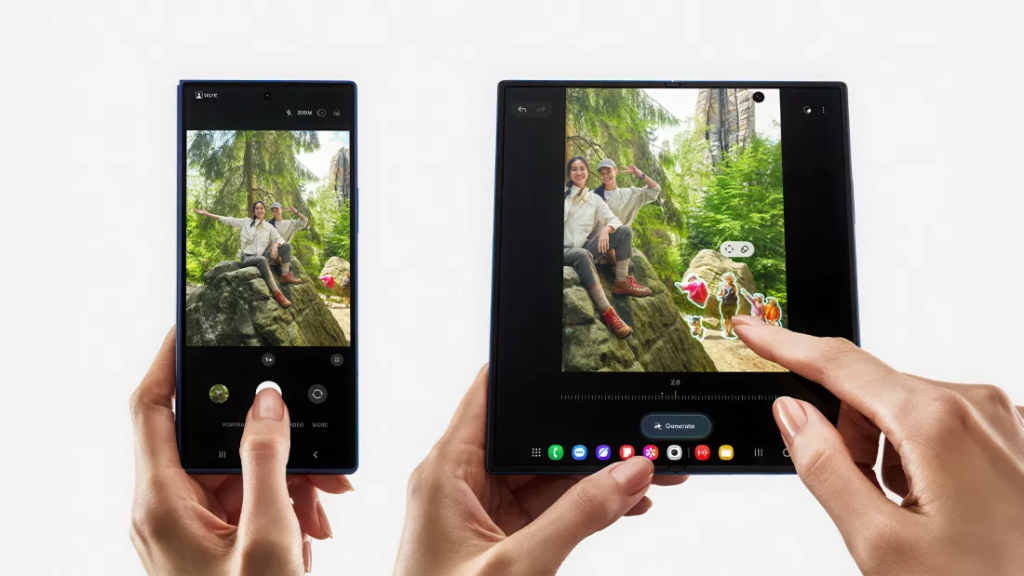 Editare fotografii Samsung Z Fold 7