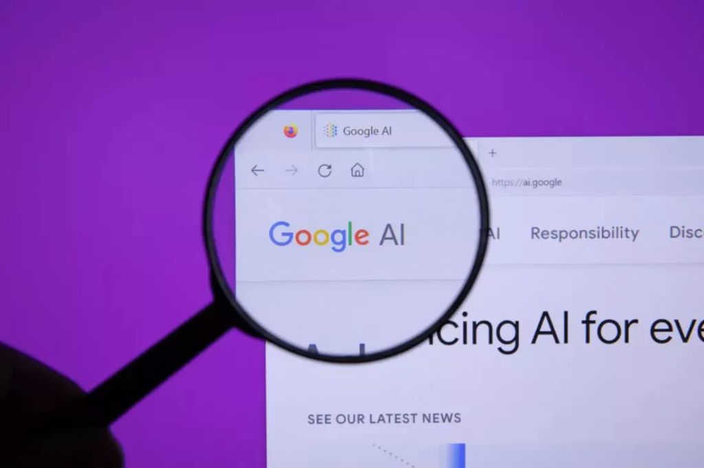 Pagina web a Google AI