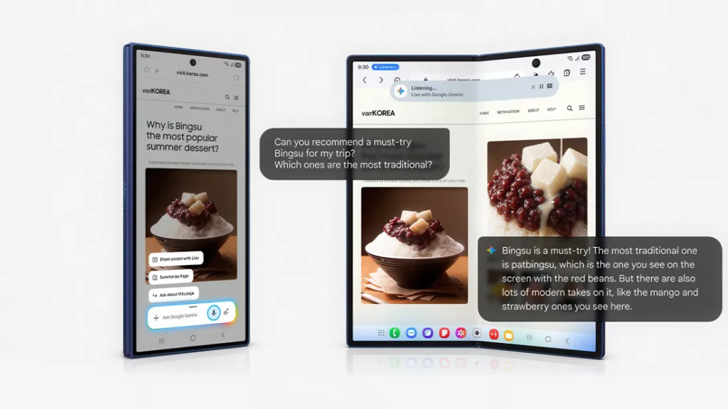 Galaxy Z Fold7 pliat si deschis