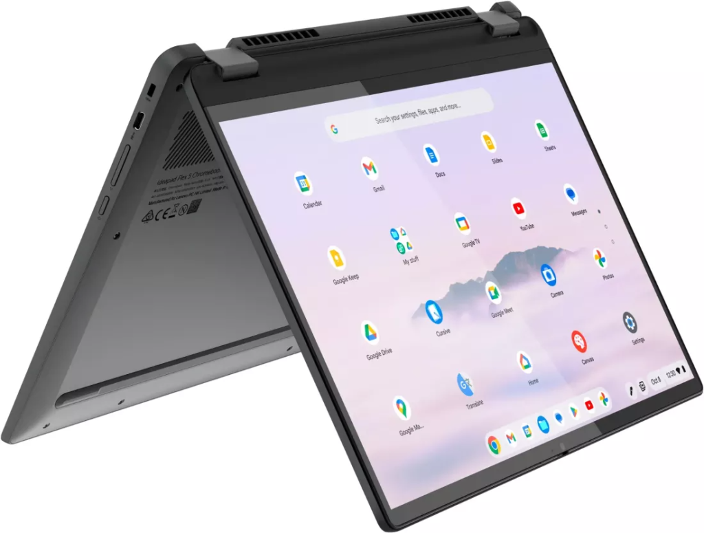 Tableta utilizeaza browserul Chrome