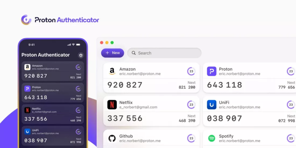 Aplicatia Proton Authenticator