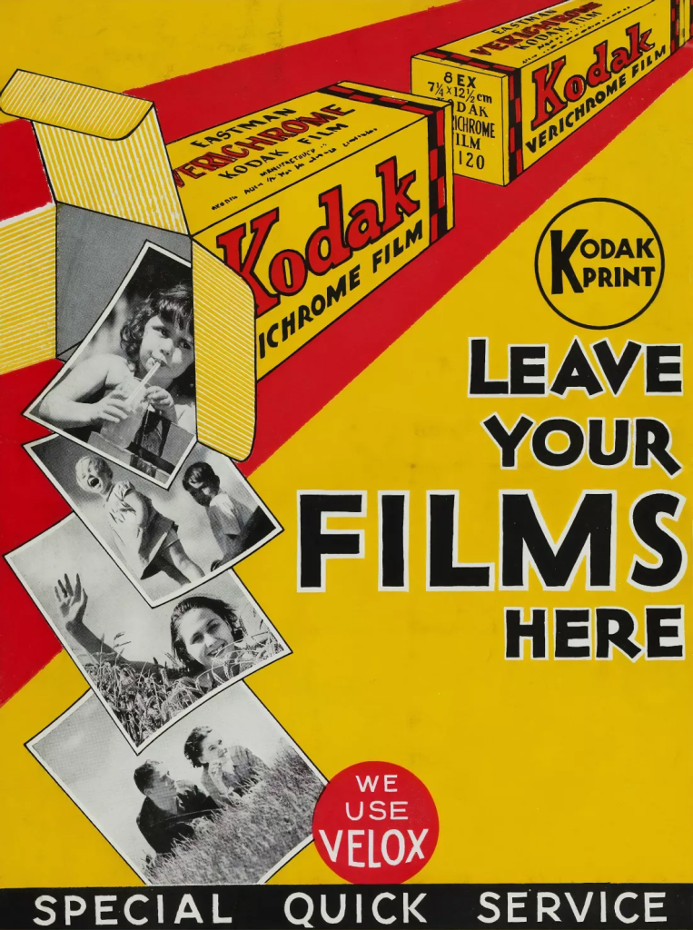 Poster promotional retro Kodak