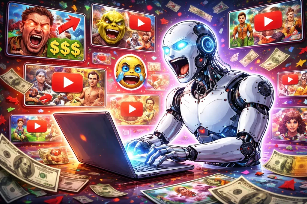 Un raport constată că peste 20% din conținutul YouTube este acum generat de inteligența artificială.