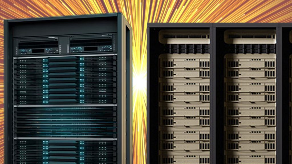 Un rack AMD Helios și un rack Vera Rubin NVL72